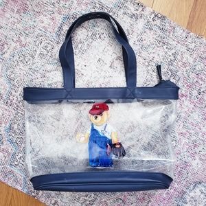 Vintage Ralph Lauren Bear Logo Clear Tote Bag